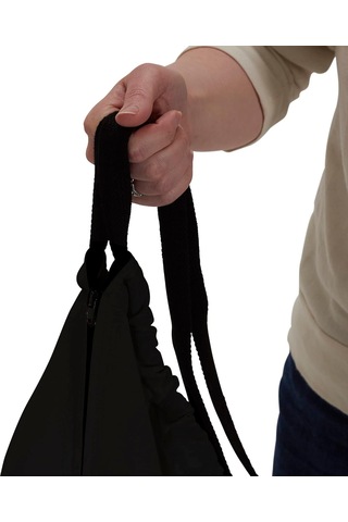 Lexroo Hanging Cotton Canvas Laundry Hamper Bag, Black Çok Renkli