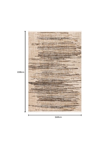 Lazuli Dokuma Halı Vizon Normal Tabanlı Makinede Yıkanabilir Modern Halı 160 X 220 Cm Lzl05 Çok Renkli
