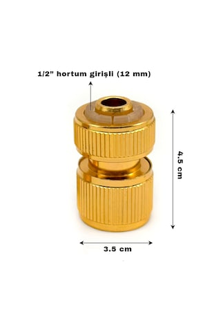 Car-fil Alüminyum Hızlı Bağlantı Hortum Adaptör Seti 2 Adet Sızdırmaz Adaptör 1/2"