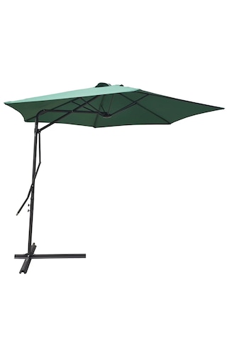 Yandan Kollu Şemsiye Yeşil Bahçe Şemsiyesi
