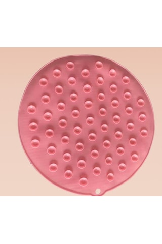 Yuvarlak Vantuzlu Banyo Sırt Kese Matı 26 Cm 5361 Diğer