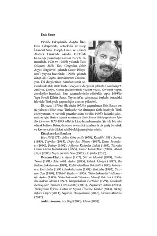 Hoş Cakal Hoş Tilki - Enis Batur'A Mektuplar 1975-2002