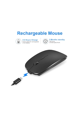 İmıce E-1300 4 Tuşlu 1600dpı Aydınlık Kablosuz Sessiz Masaüstü Dizüstü Bilgisayar Mini Fare, Stil: Şarj Luminous Edition Gümüş Diğer