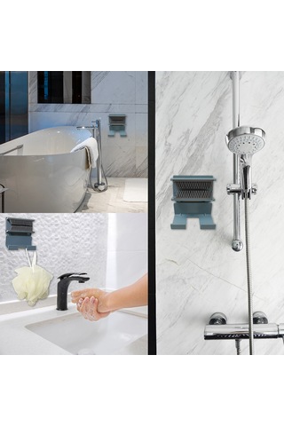 Singree Duş Saç Toplayıcı Silikon - Duşakabin Tıkanıklığını Önleyen Duvar Tipi Saç Tutucu Beyaz Beyaz