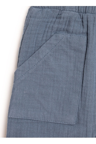 HelloBaby Basic Müslin Pantolon Erkek Bebek 24yhlbepnt014 Indigo 24YHLBEPNT014_Indigo İndigo