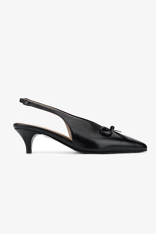 Valmenti Kadın Hakiki Deri Siyah Slingback Ayakkabı 33 9000a Bn Ayk Y26 Sıyah Dr