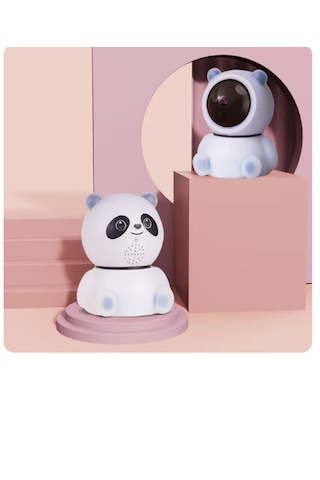 Panda Görünümlü 360 1080p Ip Güvenlik Kamerası Gece Görüşlü Wifi