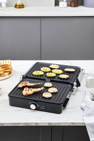 Cookplus x Karaca Inox 2000w Izgara ve Tost Makinesi 4 Dilim