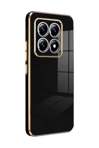 Xiaomi Mi 14t Pro Volet Silikon - Siyah Düz Renkli