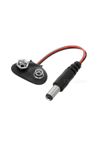 Koodmax - 5 Adet - 9v Pil Başlığı 9 Volt Pil Yuvası Pil Yatağı Jaklı - T Model - Arduino Uyumlu