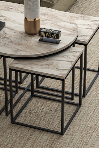 Tv Sehpası Mira 5030 Atlantik Gold 160 Cm 35 Cm 50 Cm Çok Renkli