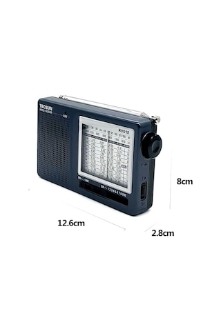 Lexroo Tecsun R-9012 Taşınabilir Analog Radyo Kısa Dalga Fm Stereo Alıcı Fm/mw/sw 12 Bantlı Dünya