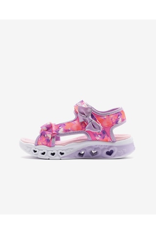 Skechers Flutter Hearts Sandal-blurry Love Büyük Kız Çocuk Pembe Işıklı Sandalet 303110l Pklv Pembe