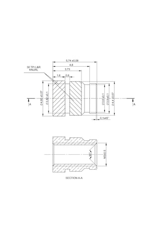 A 651 Pirinç Insert Somun M3X5 75 MM 100 Ad