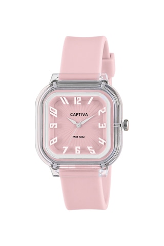 Captiva Analog Rakamlı 30 Mt Suya Dayanıklı Spor Çocuk Kol Saati Yn2026.m09 Pembe