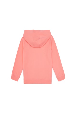 U.S. Polo Assn. Kız Çocuk Neon Pembe Kapüşonlu Fermuarlı Sweatshirt 50316873-VR105