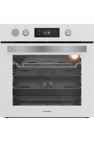 Silverline BO65P4W01 Buhar Destekli + Airfryer Özellikli Ankastre Fırın Beyaz