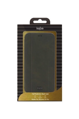 Kajsa Apple Uyumlu iPhone 12 Pro Max Kılıf Kajsa Dale Serisi Parallel PU Folio Kapaklı Kılıf ZORE-218977