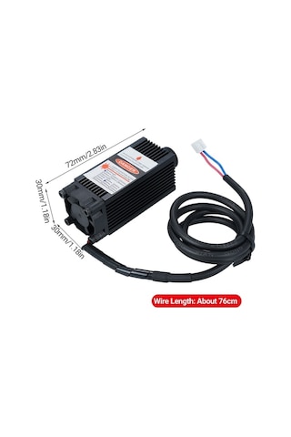 Novahub Lazer Gravür Modülü Optik Fokuslu Laser Engraving Module 3pın Interface 450nm 500mw Module Hea