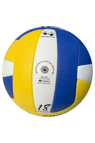 Leon Ls5000 Voleybol Topu El Dikişli Mavi Beyaz Sarı - Beyaz - Mavi
