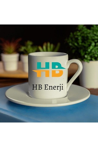 Kurumsal Hediye Logo Baskılı 2li Türk Kahve Fincanı Seti