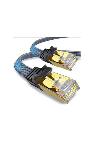Cat 8 Lan Kablosu Ethernet Kablosu Örgü Kaplama, Yüksek Hızlı 5 Metre Belirtilmemis