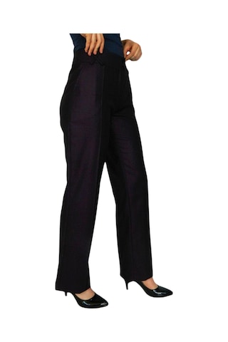 Kadın Kumaş Pantolon Yüksek Bel Bgl-st01543 Mürdüm