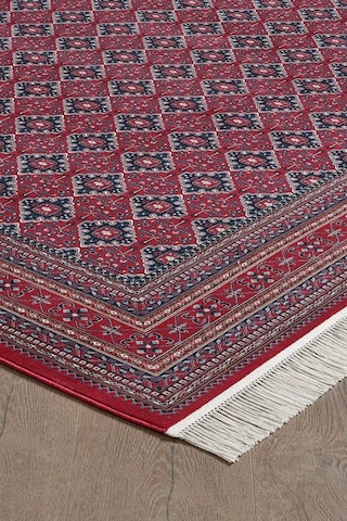 Saray Halı Safron Sf30a 120 Tarak Lüks Klasik Salon Halısı Özel Taban Dokulu Kırmızı - Bordo