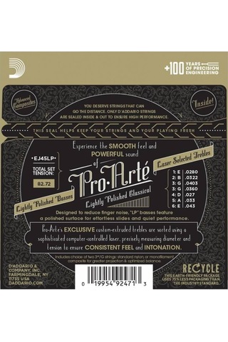D'addario Ej45lp Pro-arte Serisi Klasik Gitar Tel Seti