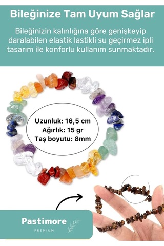 Enenstyle Fashıon Boutıqueunisex Doğal Taş Turkuaz Taşı Bileklik Mavi Turkuvaz Rengi Firuze Çakra Bilekliği Çok Renkli Çok Renkli