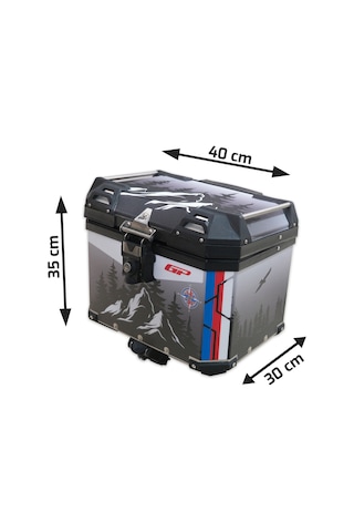 Gp Kompozit Dsn06 Universal 37 Lt Desenli Alüminyum Motosiklet Çantası Diğer
