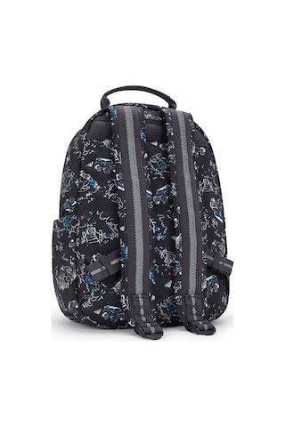 Kıplıng Seoul S Küçük Boy Sırt Çantası Desenli Jungle Fun Race