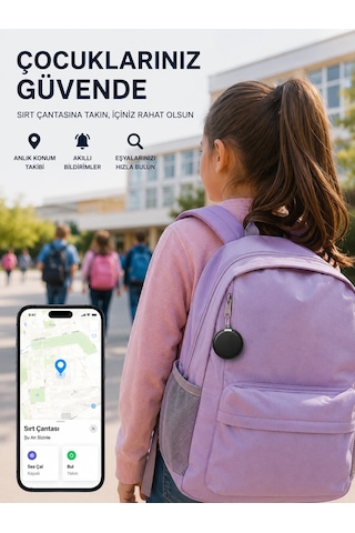 Bay Apple iPhone Uyumlu Ve Android Destekli Airtag Konum Takip Ve Eşya Bulucu Najmaddin