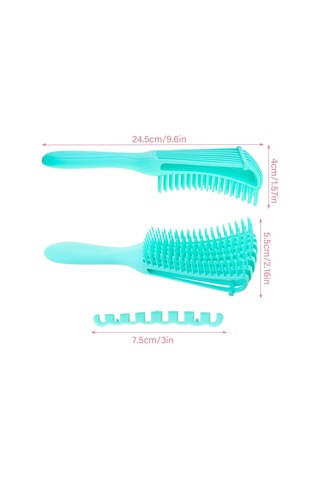 Kıvırcık Saç Fırçası Kıvırcık Saçlar İçin Saç Açma Fırçası T