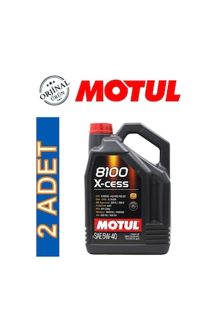 Motul 8100 X-Cess 5W-40 Motor Yağı 2 x 5 L