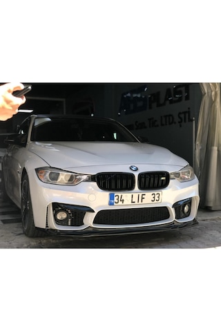 Bmw F30 - F80 M3 Ön Lip Ön Tampon Lipi Parlak Siyah A Kalite Plastik