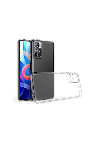 Redmi Note 11 Pro Şeffaf Silikon Kılıf Esnek Darbe Emici Ultra İnce Şeffaf Telefon Koruyucu Kapak
