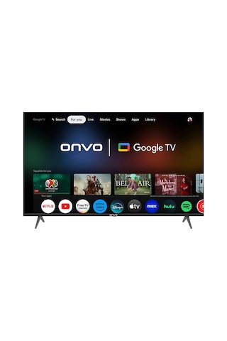 Onvo 65OVF9001UQ 65" Uydu Alıcılı 4K Ultra HD Google Smart QLED TV