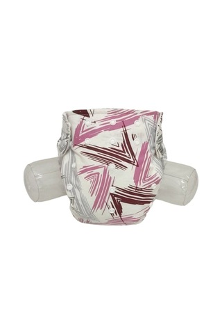 Baby Ybb Yıkanabilir Bebek Bezi Cepli Çizgili Desen Çıt Çıtlı 8kg-18kg Standart