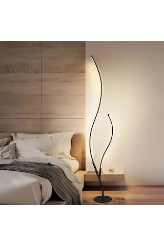 Modern Dal Görünümlü Led Lambader 9637-t45-7t-hx Siyah