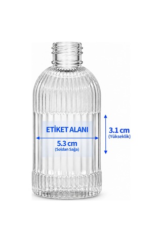 25 Adet 50 Ml Prs24tac Dezenfektan Kolonya Parfüm Hediyelik Nikah Düğün İçin Boş Plastik Şişe