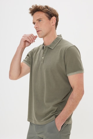 AC&Co / Altınyıldız Classics Erkek Hakı Slim Fit Dar Kesim %100 Pamuk Polo Yaka Tişört Haki
