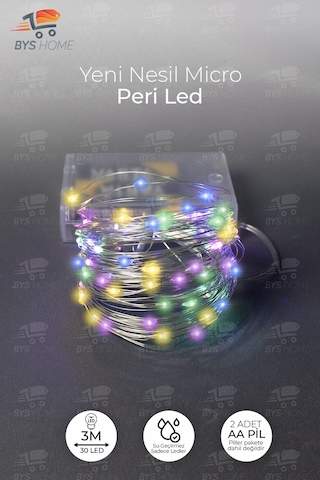 Dekoratif Sonbahar Yapraklı 230 Cm Yapay Sarmaşık Ve 300 Cm Peri Led Pembe Renk - Rgb RGB