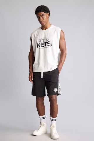 Defacto Nba Brooklyn Nets Bisiklet Yaka Boxy Fit Bisiklet Yaka Atlet H8273ax26augr519 Gri-gr519