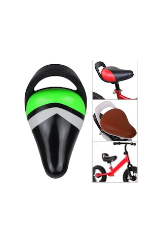 Homyl Çocuk Bisiklet Sele Kaymaz Koltuğu Bisiklete Binme Açık Siyah Yeşil