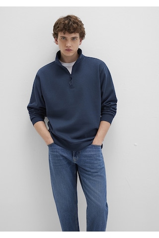 Mavi - Yarı Fermuarlı Lacivert Basic Sweatshirt 0s10278-70490 Lacivert