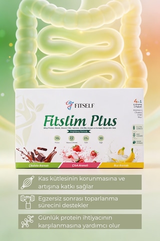 Fitself Çikolata Çilek Muz Aromalı Whey Protein Tozu Seti + Shaker
