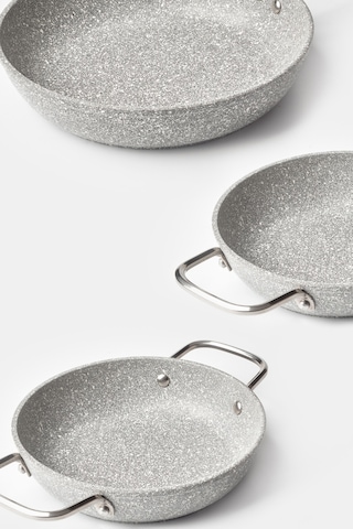 You Granit 4 Parça Tava Sahan Seti Gri