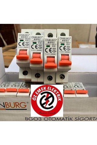 Onburg 2 Amper Kombi Sigortası 1X2A 6Ka ve Kutusuz