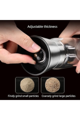 Dancemonkey Manuel Deniz Tuzu Karabiber Küçük Öğütücü Ve Mutfak Aksesuarları Gümüş